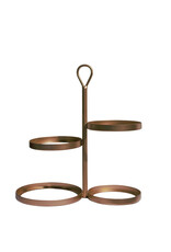 Stylepoint Etagère for 4 plates, bronze, 39x21x42cm, ideal for serving breakfast