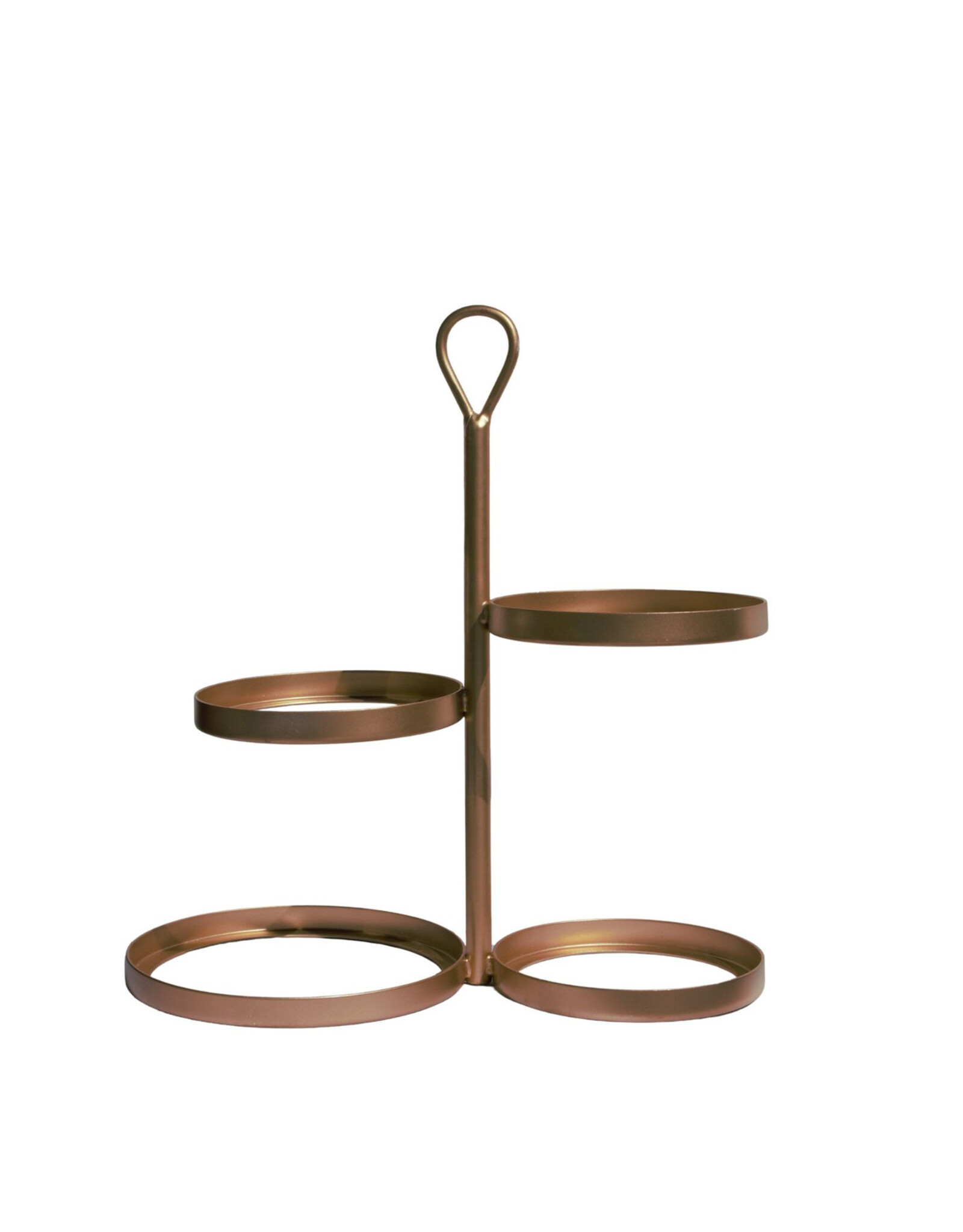 Stylepoint Etagère voor 4 borden, brons, 39x21x42cm, ideaal om ontbijt te serveren