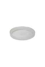 Stylepoint Swirl  Glass Plate Raised Edge, Stackable, White Swirl, 16.2cm. Hand-blown high-quality glass