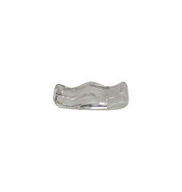 Stylepoint Swirl  Bestekhouder glas, White Swirl, 6x2,5x1,5cm