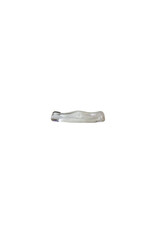 Stylepoint Swirl  Cutlery holder glass, White Swirl, 10x2,5x1,5cm. Hand-blown high-quality glass