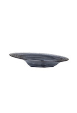 Stylepoint Swirl Bord Opstaande Rand, Stapelbaar, Black, 25,4cm. Met de hand geblazen hoogwaardig glas