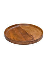 Stylepoint Wooden Plate with raised edge, stackable, Acacia, 20.5x3cm