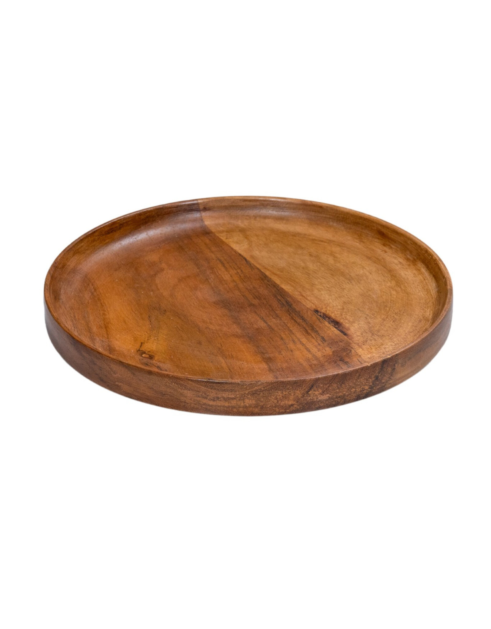 Stylepoint Wooden Plate with raised edge, stackable, Acacia, 20.5x3cm