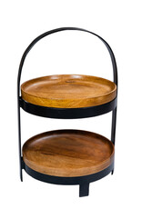 Stylepoint Wooden Plate with raised edge, stackable, Acacia, 20.5x3cm