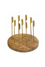 Stylepoint Houten Plank mangohout voor 12 prikkers 20x1,5cm