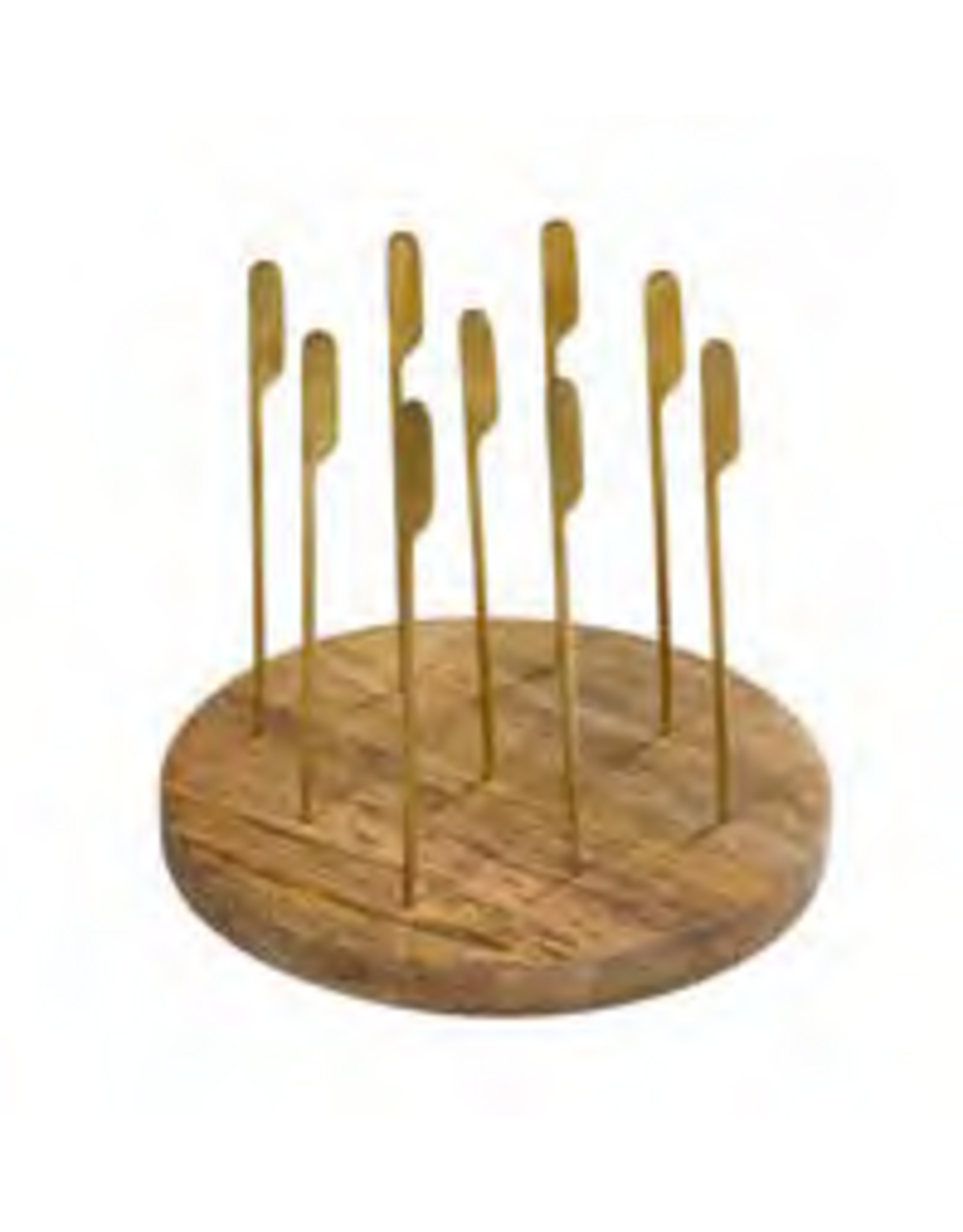 Stylepoint Houten Plank mangohout voor 12 prikkers 20x1,5cm