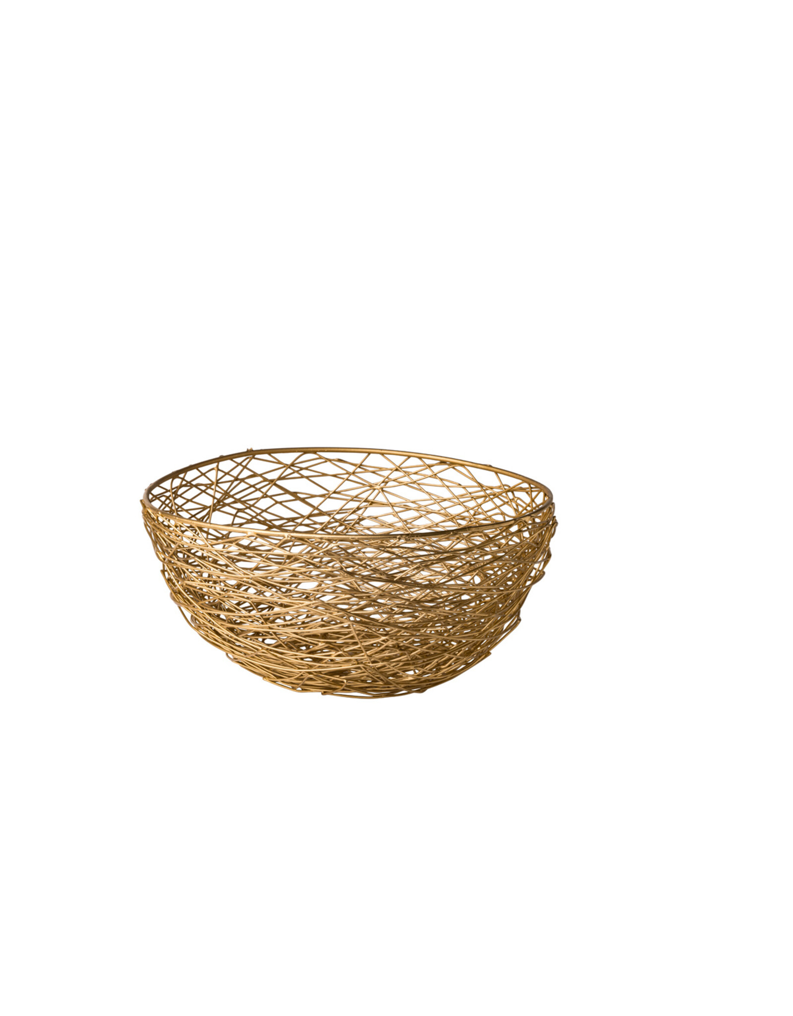 Stylepoint Stalen draadmand goud 30x11.5cm. Deze sterke maar elegante draadmand is ideaal voor het presenteren van ambachtelijk brood, vers fruit of andere lekkernijen
