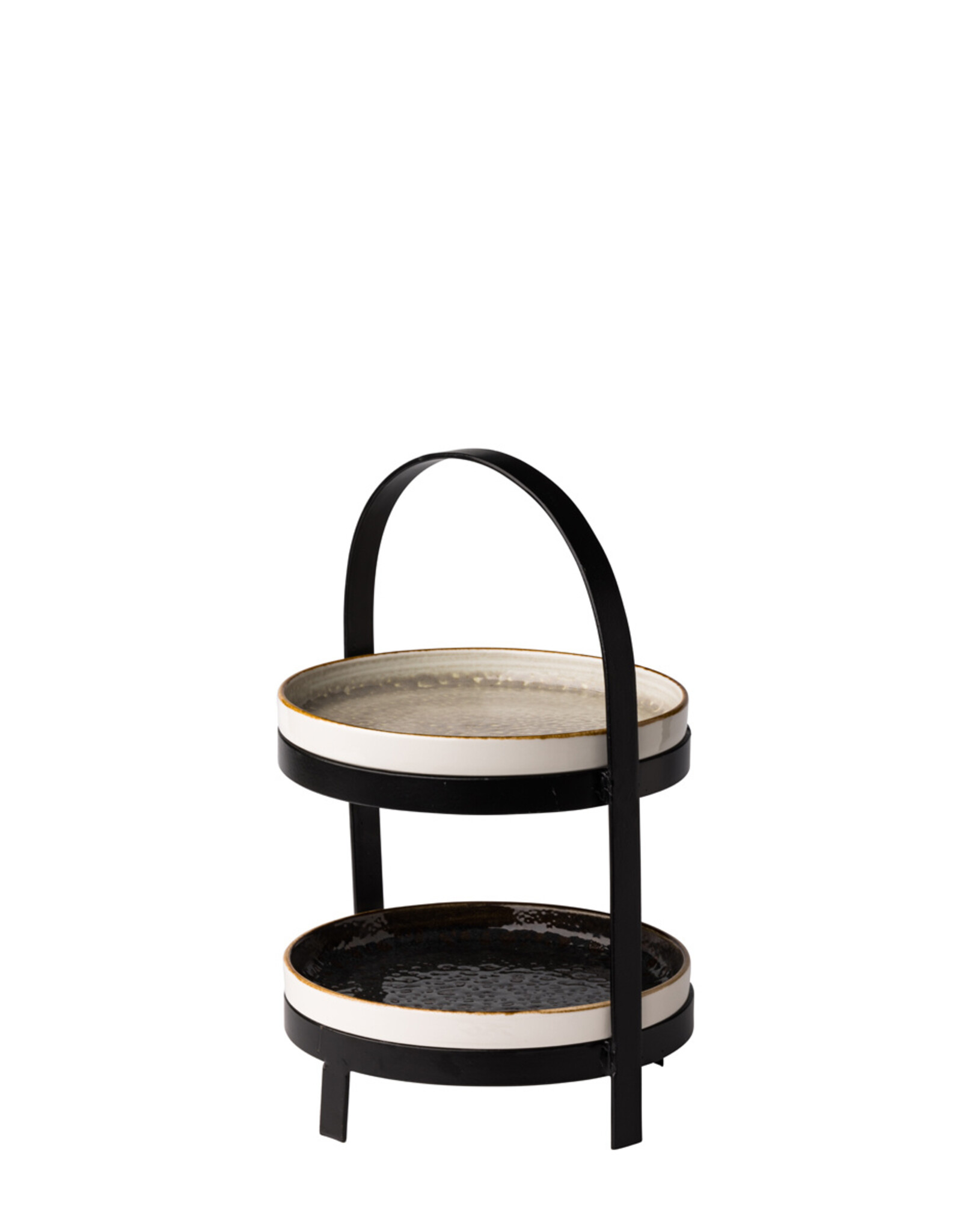 Stylepoint Etagère for 2 plates, black, 21.5x30cm, ideal for serving breakfast