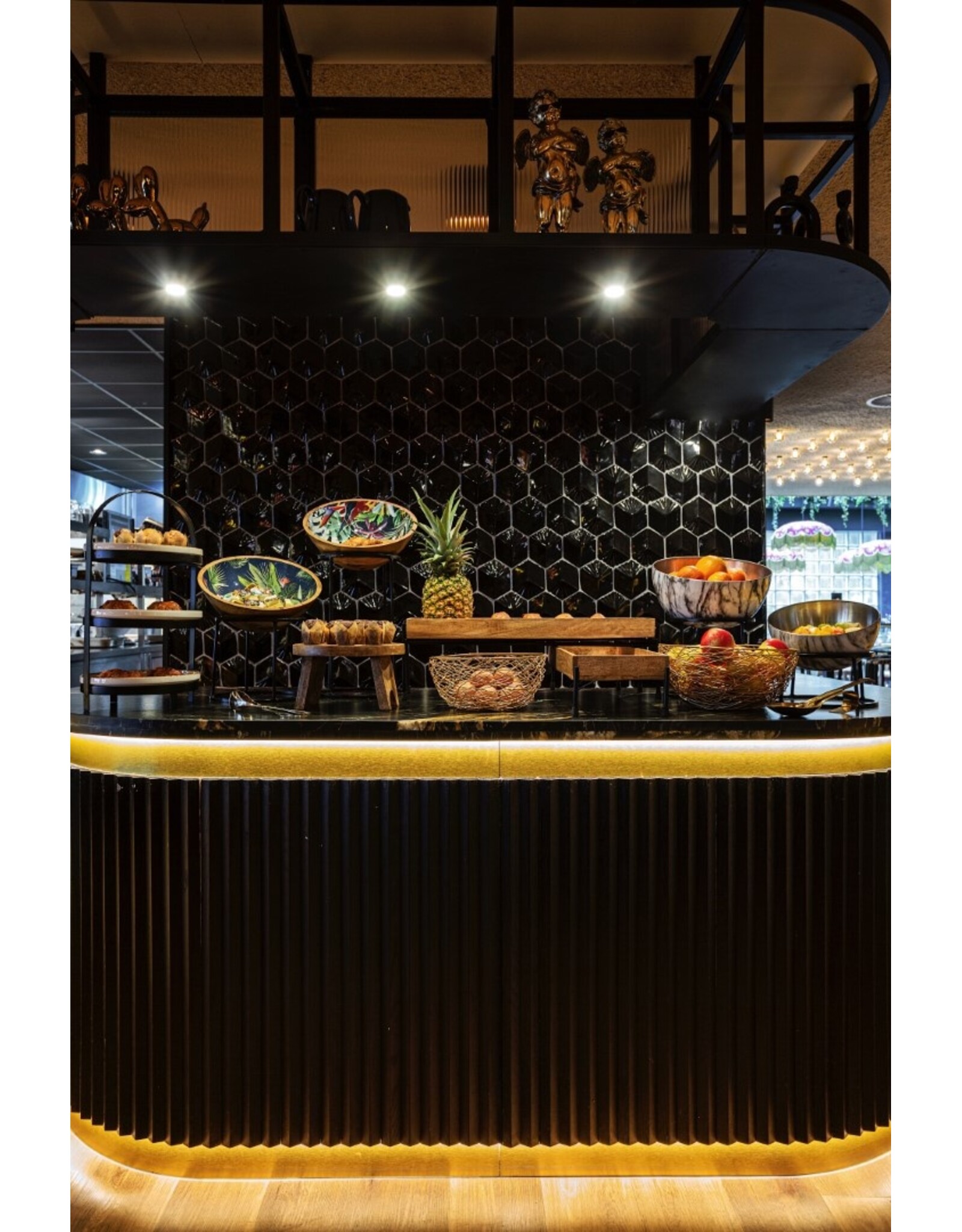 Stylepoint Etagère voor 2 borden, zwart, 26.5x30cm, ideaal om ontbijt te serveren