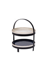 Stylepoint Etagère for 2 plates, black, 26.5x30cm, ideal for serving breakfast
