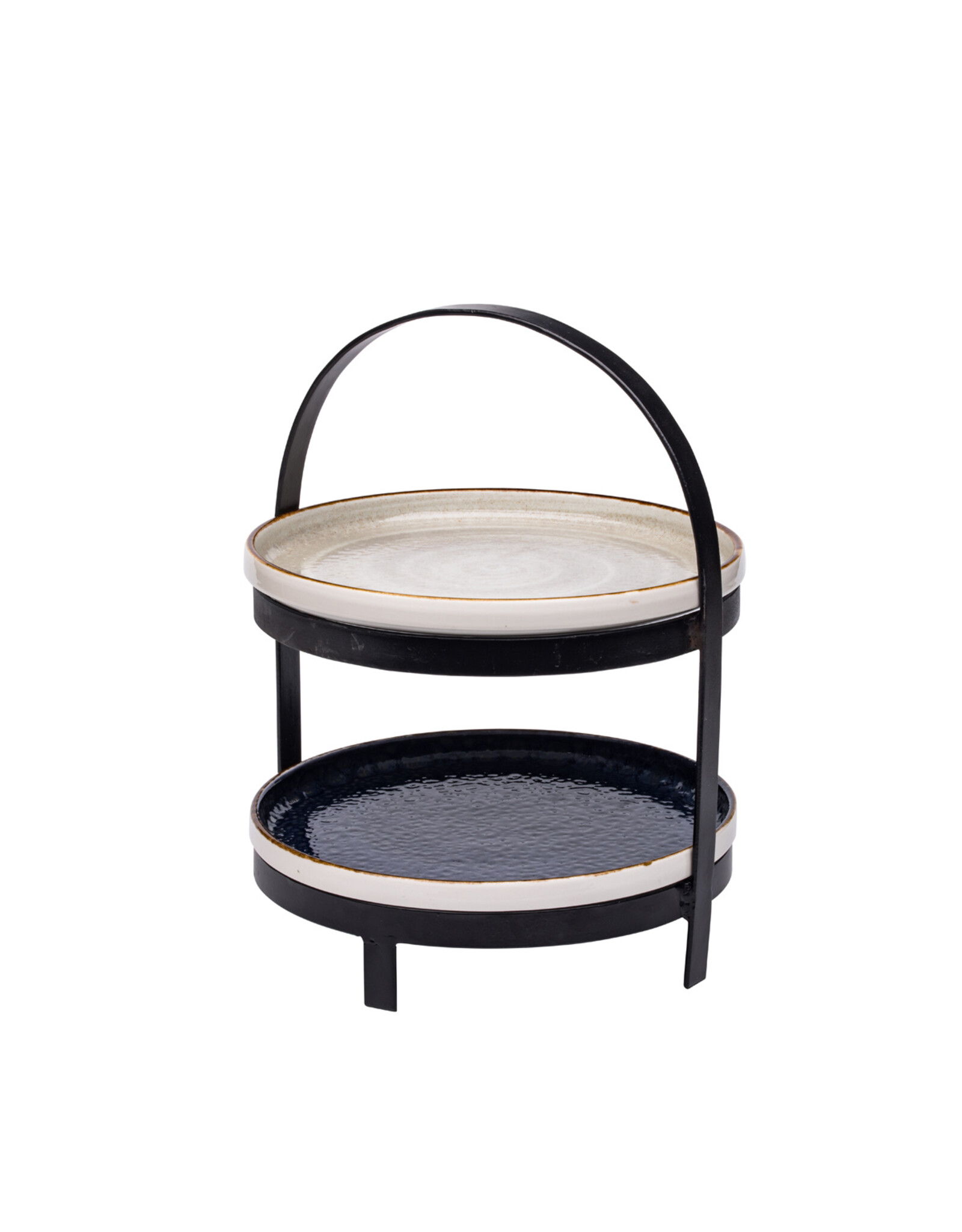 Stylepoint Etagère for 2 plates, black, 26.5x30cm, ideal for serving breakfast