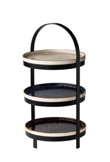 Stylepoint Etagère voor 3 borden, zwart, 26.5x45.5cm, ideaal om ontbijt te serveren