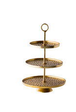 Stylepoint Gouden etagère 3-laags Ø30/25/20cmx47cm