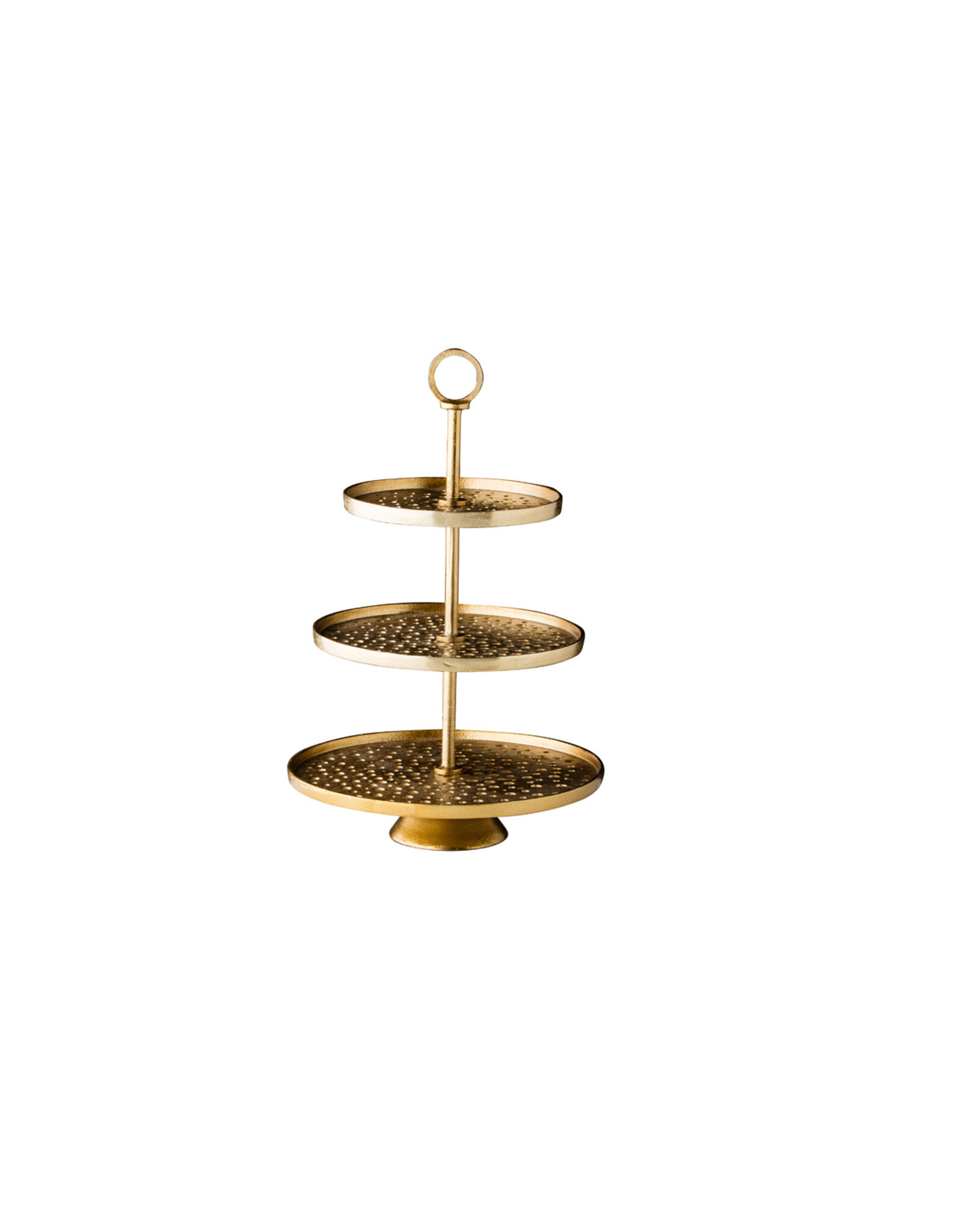 Stylepoint Gouden etagère 3-laags Ø30/25/20cmx47cm