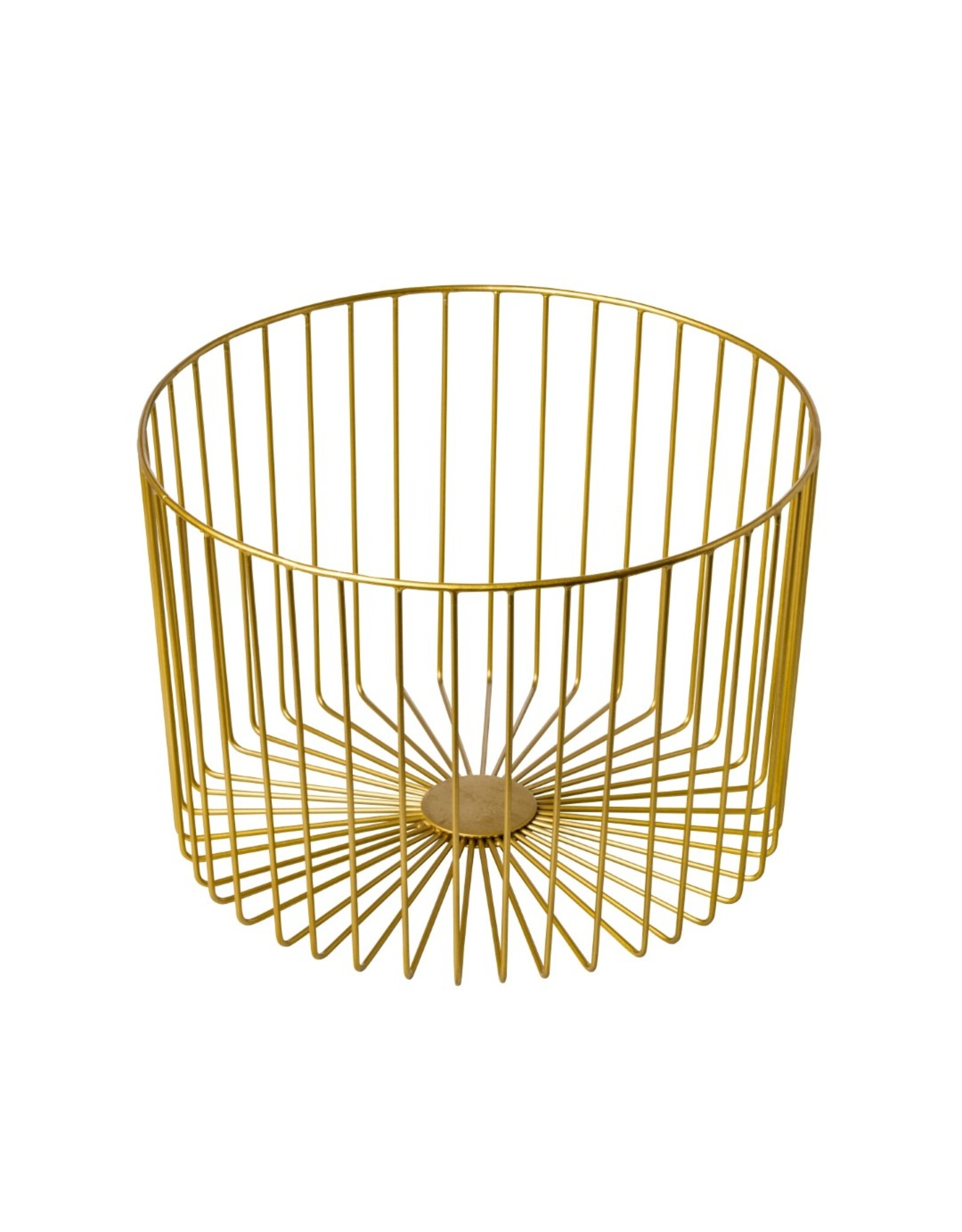 Stylepoint Steel serving basket gold 33x23x33 cm