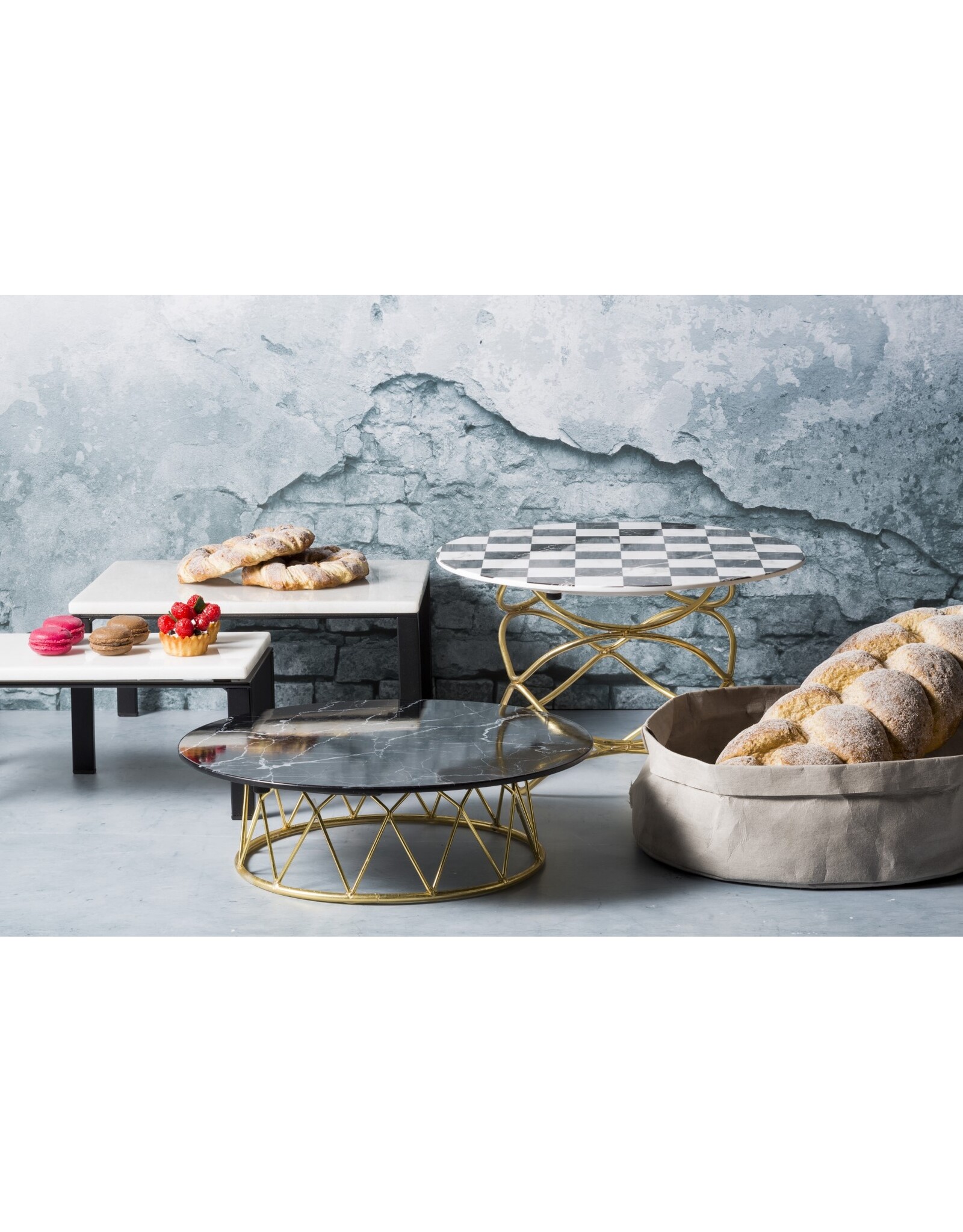 Stylepoint Buffet riser gold 21x21x20cm