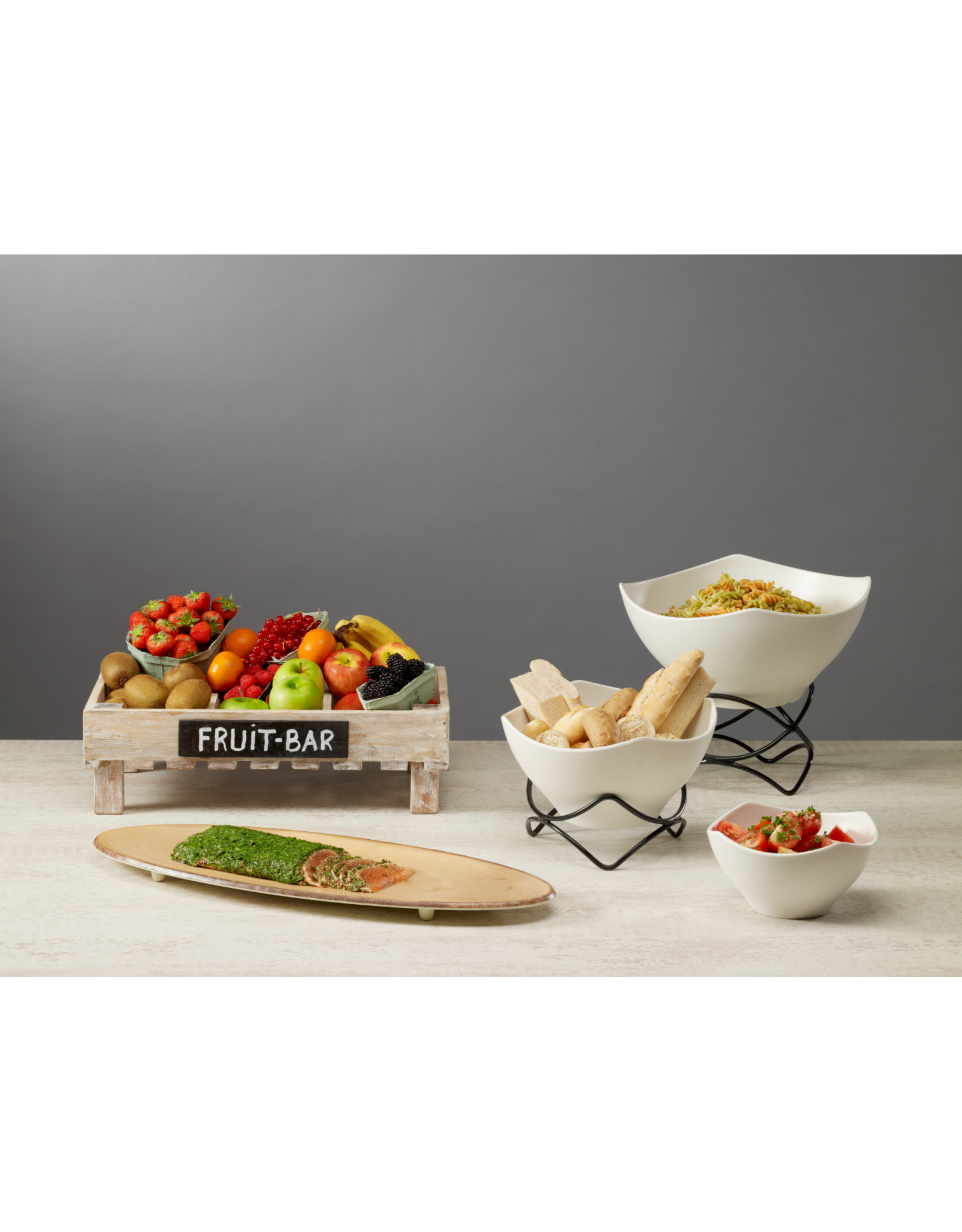 Stylepoint Buffet verhoger zwart 21x21x10cm