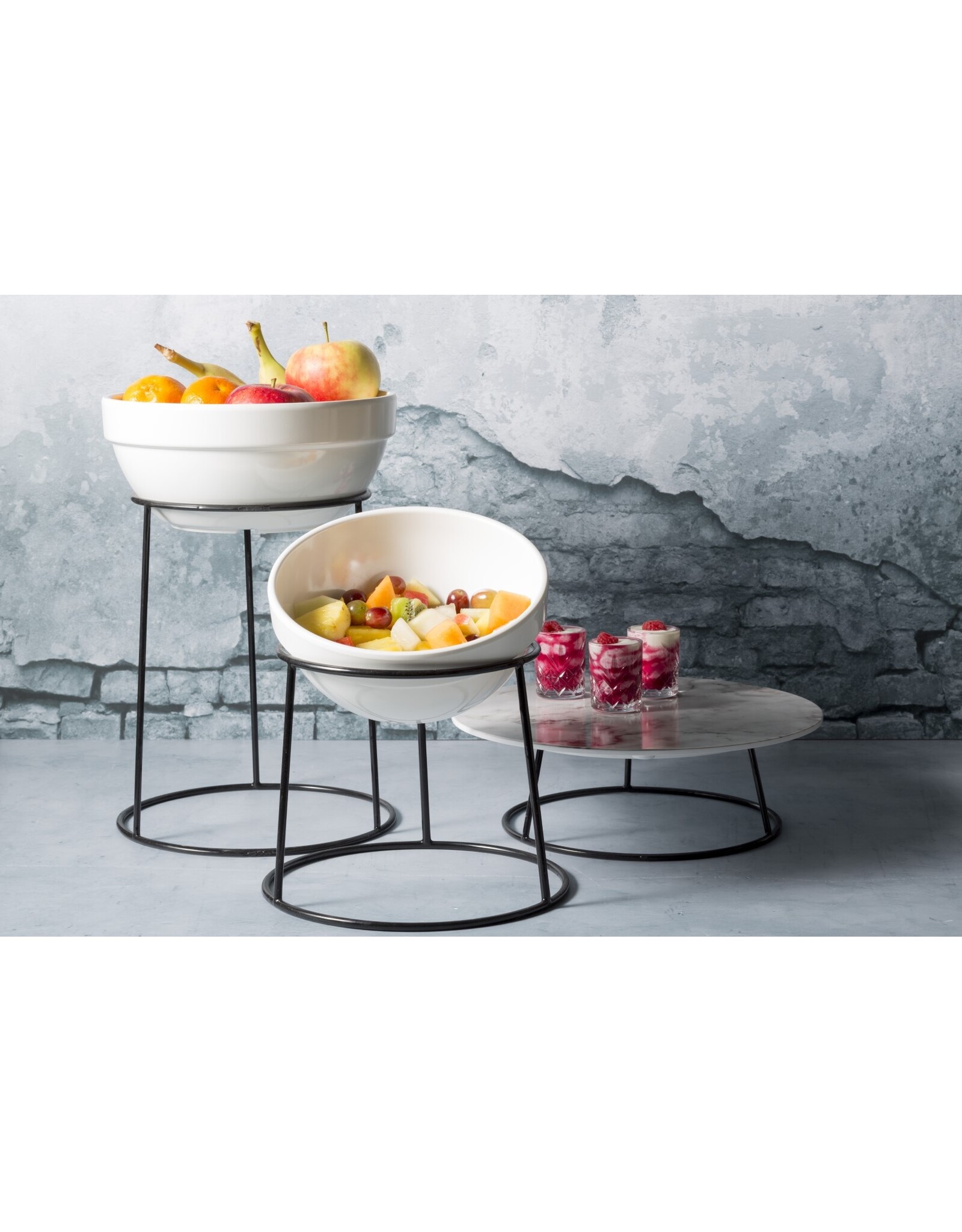 Stylepoint Black antislip buffet riser round 25x21x20cm