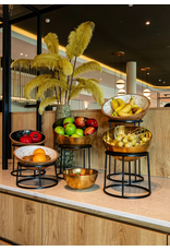 Stylepoint Black antislip buffet riser round 22/24x28cm