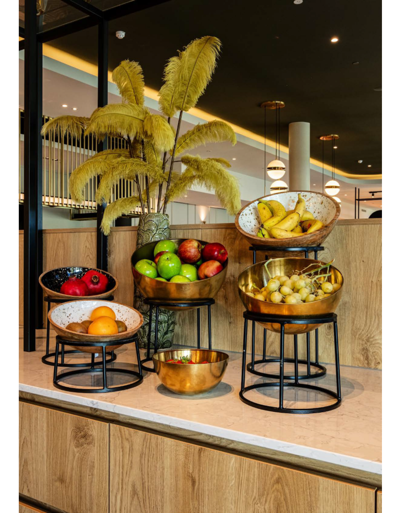 Stylepoint Black antislip buffet riser round 22/24x28cm
