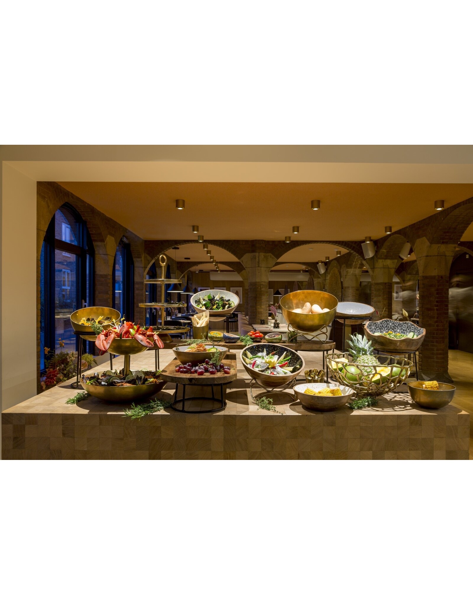 Stylepoint Plank mangohout 120x32cm voor buffet presentatie