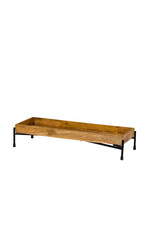 Stylepoint Buffet verhoger, opvouwbaar, rvs, zwart, 63.5x21.5x10cm