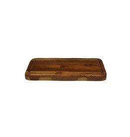 Stylepoint Wooden acacia board with groove, rectangular, 35x20x2.5cm
