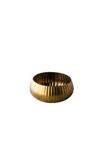 Stylepoint Bowl vintage stainless steel gold, ribbed, 10.5x4.5cm 450ml