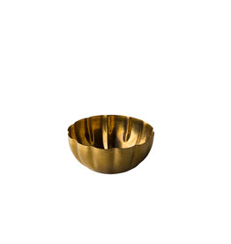 Stylepoint Bloemvormige rvs vintage gouden kom, 10x5.5cm 300ml