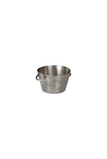 Stylepoint Small Presentation Bucket Vintage Stainless Steel Silver, 8x8x4cm 130ml