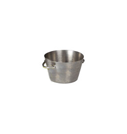 Stylepoint Vintage Presentatie Emmertje rvs Zilver, 8x8x4cm 130ml