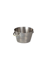 Stylepoint Small Presentation Bucket Vintage Stainless Steel Silver, 9.5x9.5x6cm 280ml