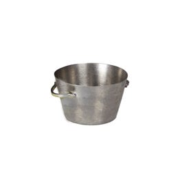 Stylepoint Vintage Presentatie Emmertje rvs Zilver, 9.5x9.5x6cm 280ml