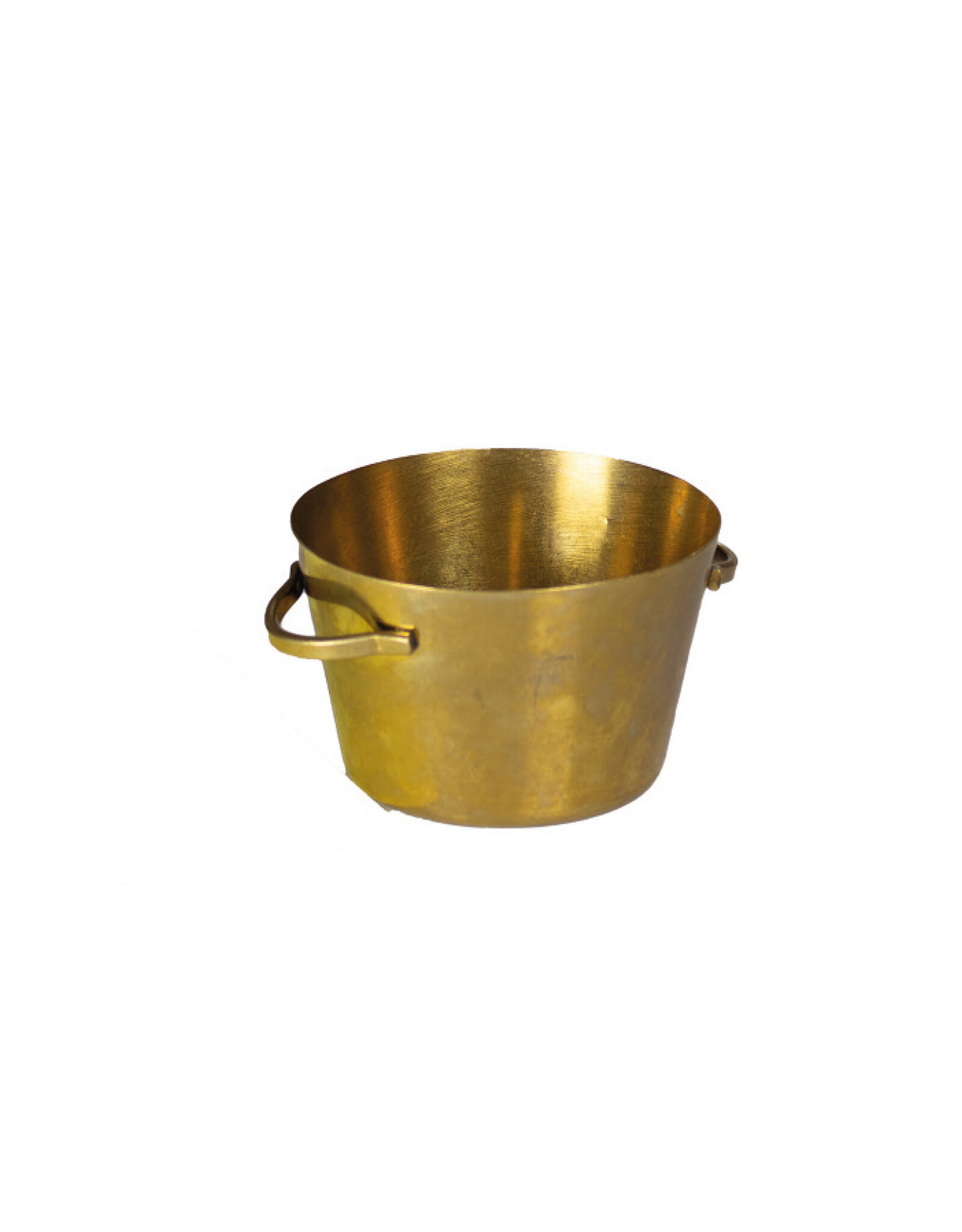 Stylepoint Small Presentation Bucket Vintage Stainless Steel Gold, 9.5x9.5x6cm 280ml