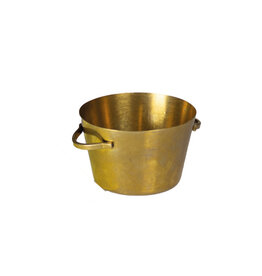 Stylepoint Small Presentation Bucket Vintage Stainless Steel Gold, 9.5x9.5x6cm 280ml