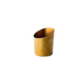 Stylepoint Serving Cup Vintage Stainless Steel Gold, slanted, 9,5x11.5cm 400ml