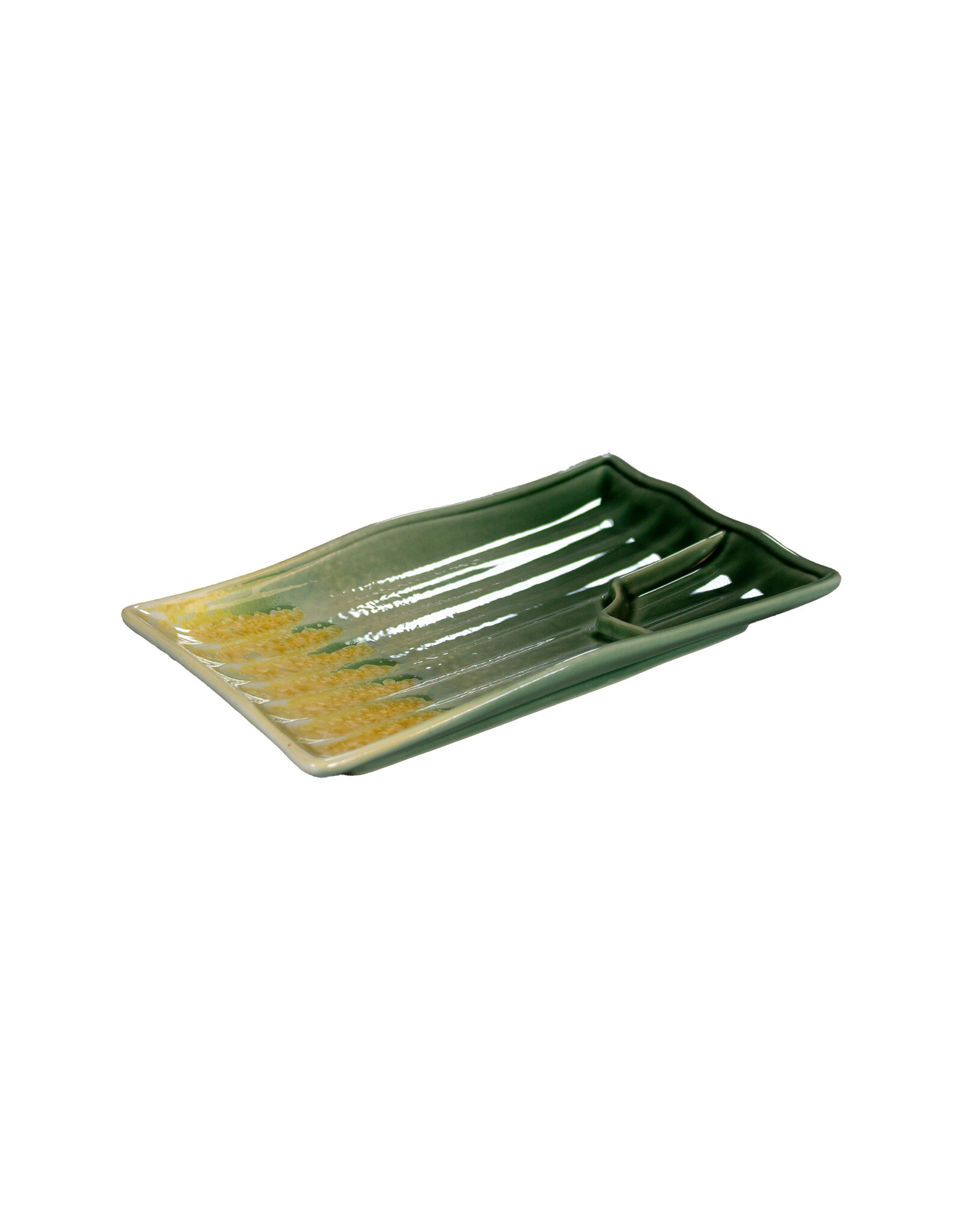 Stylepoint Haru Rectangular Plate with Sauce Compartment 20.3x12.8x2.5cm