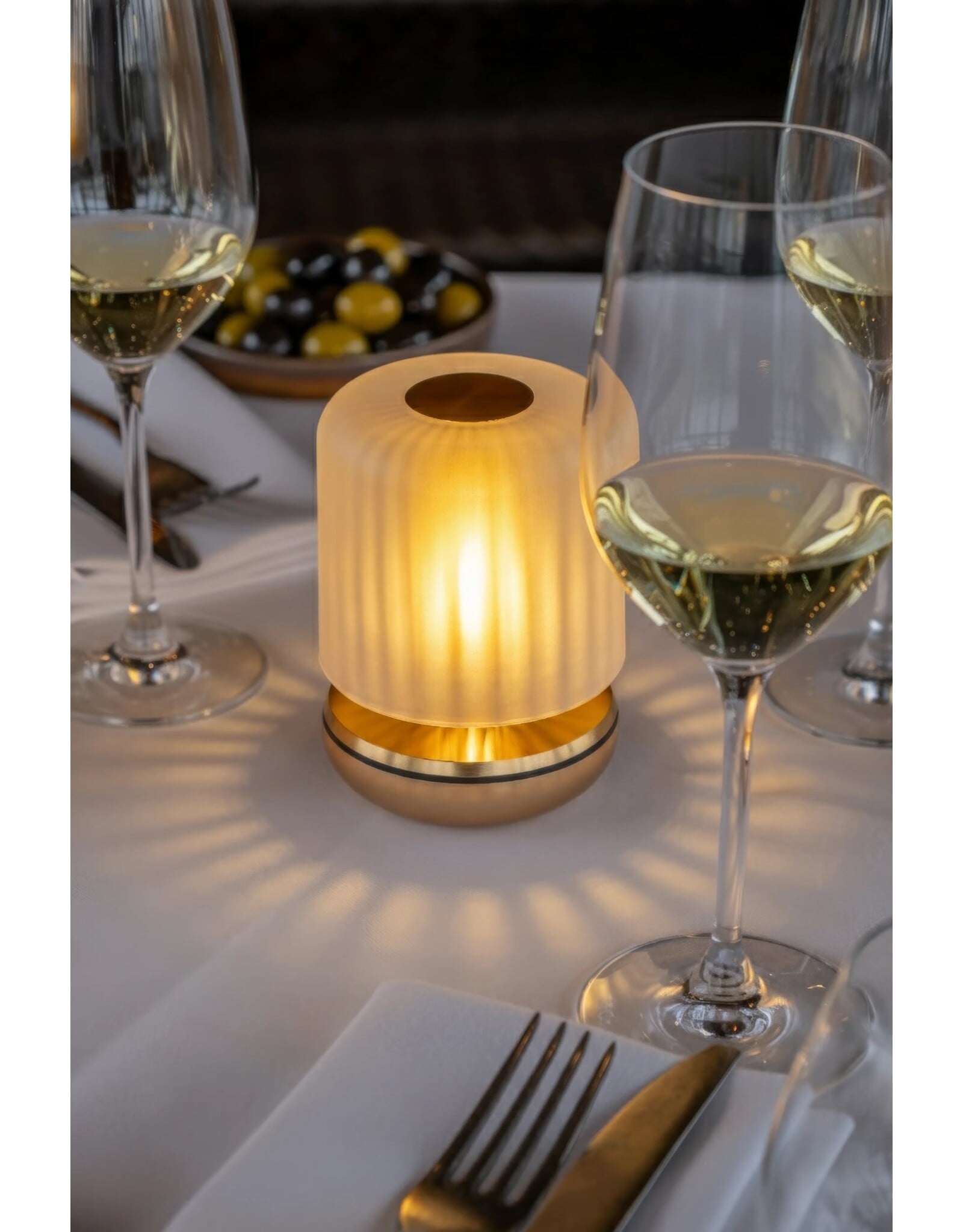 Humble Firefly Table Light Gold Frosted