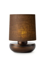 Humble Humble Firefly Hospitality Table Light Bronze/Brown Linen, with very long burning time up till 140hrs