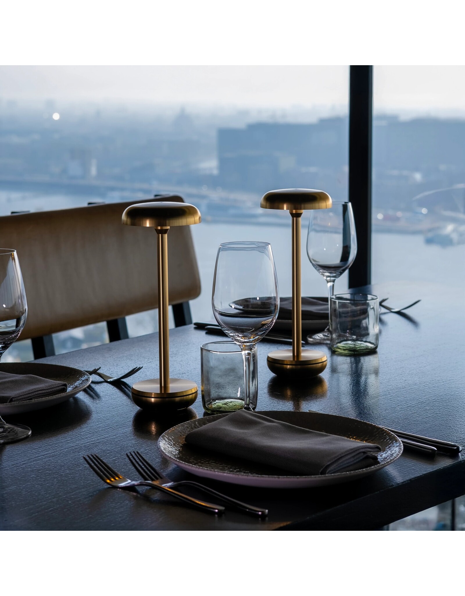 Humble Humble Air Hospitality Table Light Gold, with very long burning time up till 140hrs