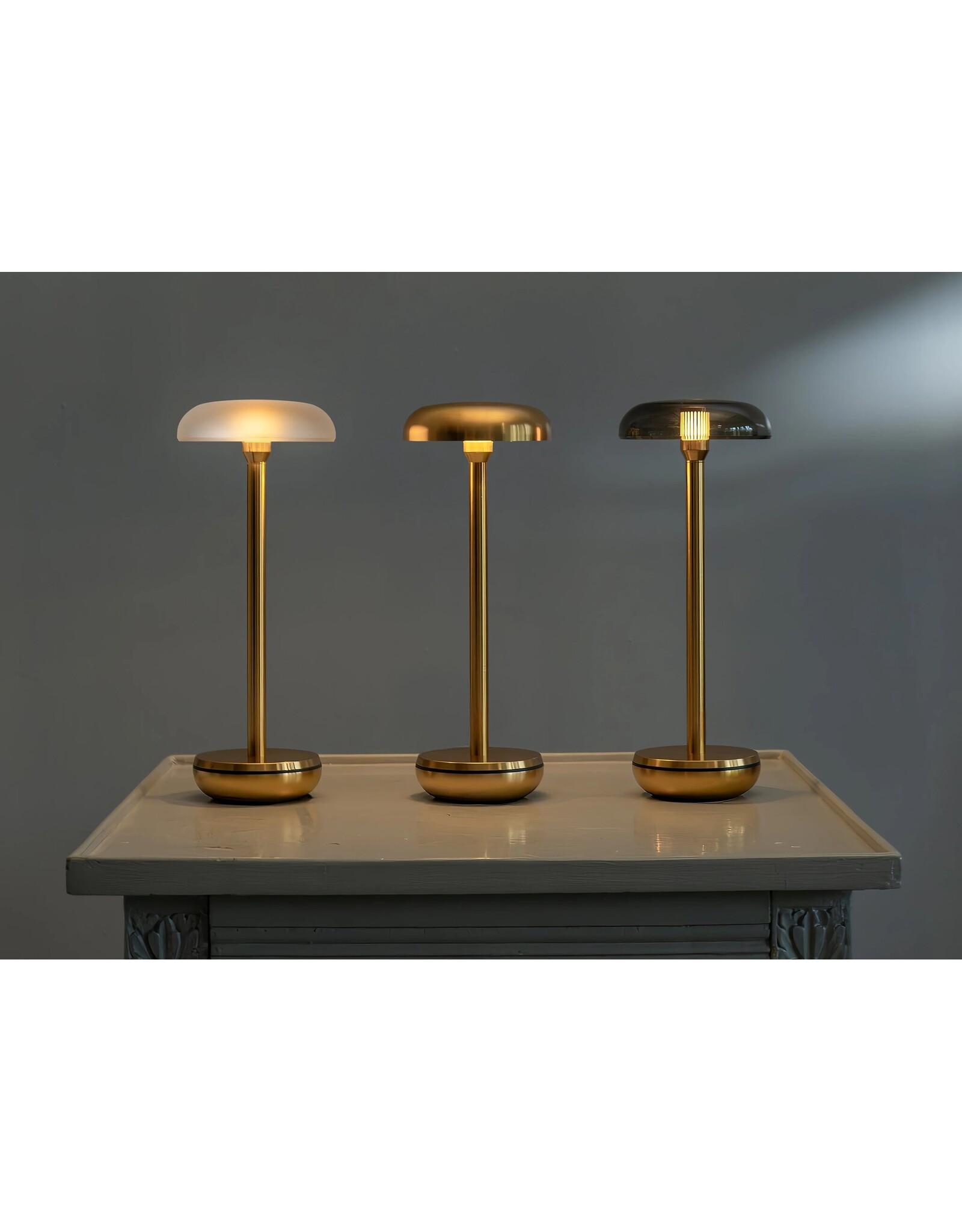 Humble Humble Air Hospitality Table Light Gold PC Frosted , with very long burning time up till 140hrs