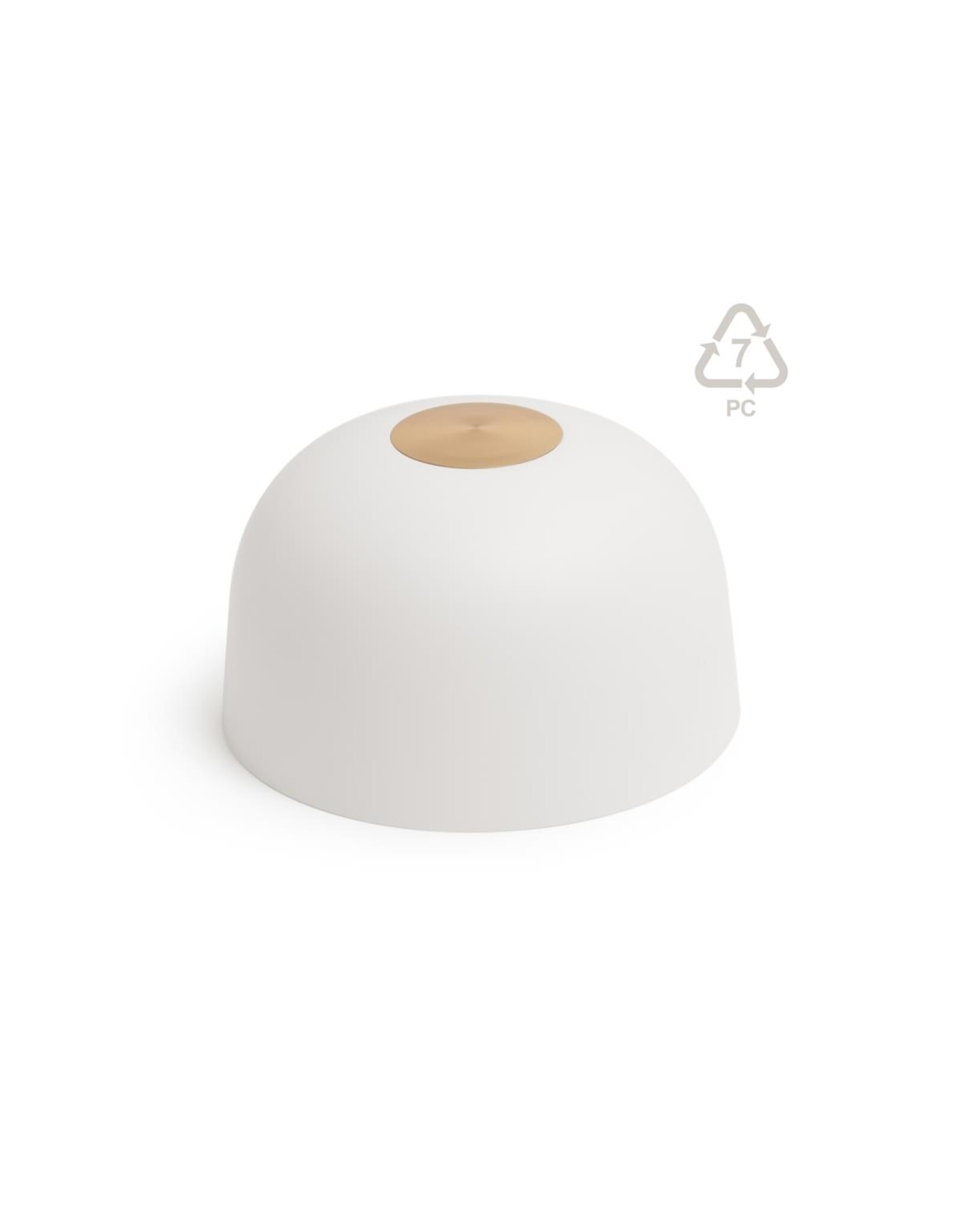 Humble Humble TWO Hospitality Table Light Gold PC Frosted, with long burning time up till 96hrs