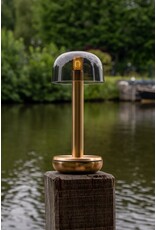 Humble Humble TWO Hospitality Table Light Gold PC Smoked, with long burning time up till 96hrs