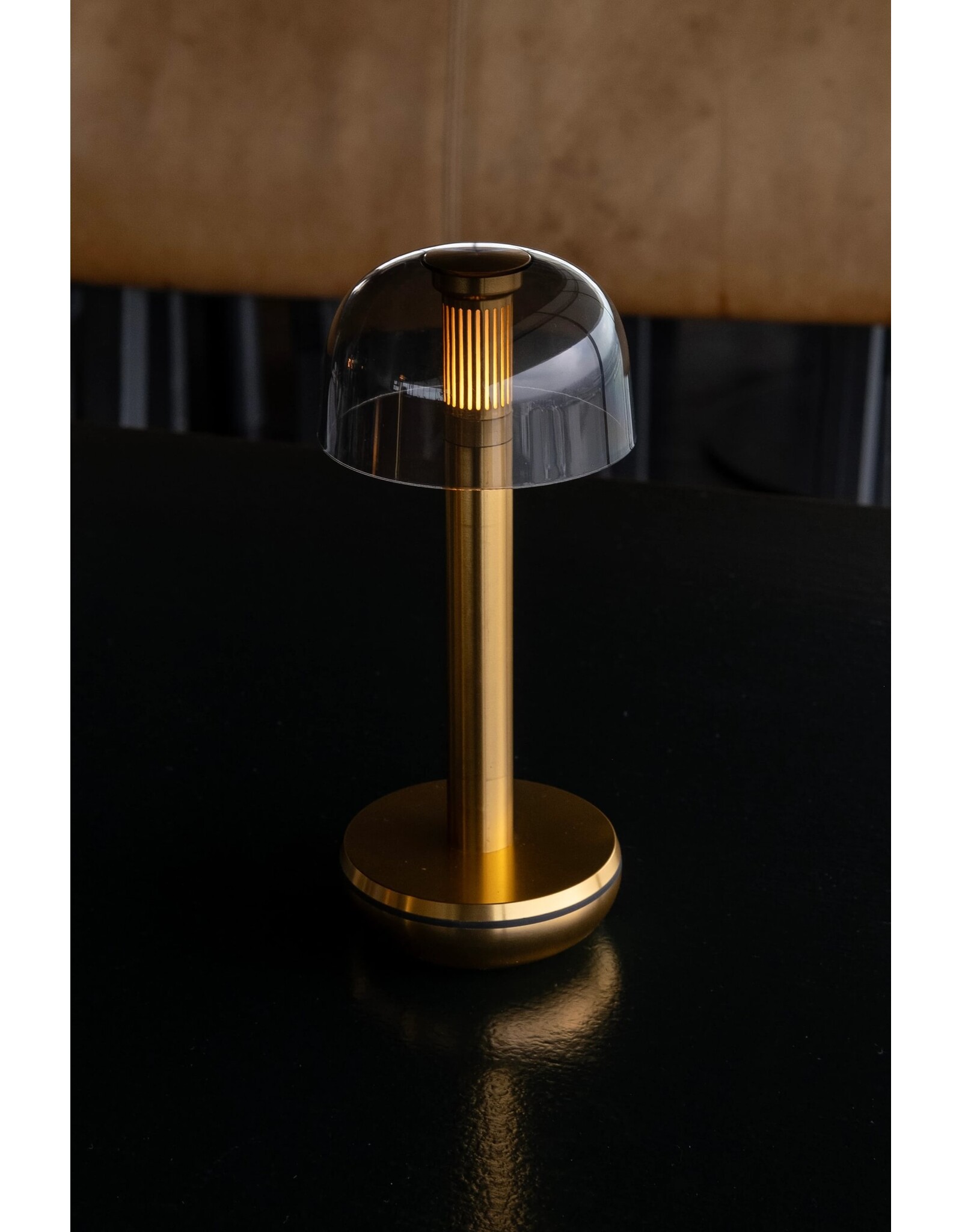 Humble Humble TWO Hospitality Table Light Gold PC Smoked, with long burning time up till 96hrs