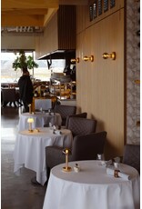 Humble Humble TWO Hospitality Table Light Gold PC Smoked, with long burning time up till 96hrs