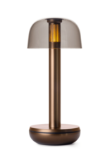 Humble Humble TWO Hospitality Table Light Bronze PC Smoked, with long burning time up till 96hrs