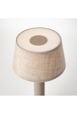 Humble Humble TWO Hospitality Table Light Beige/Beige Linen, with long burning time up till 96hrs