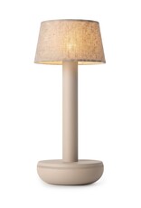 Humble Humble TWO Hospitality Table Light Beige/Beige Linen, with long burning time up till 96hrs