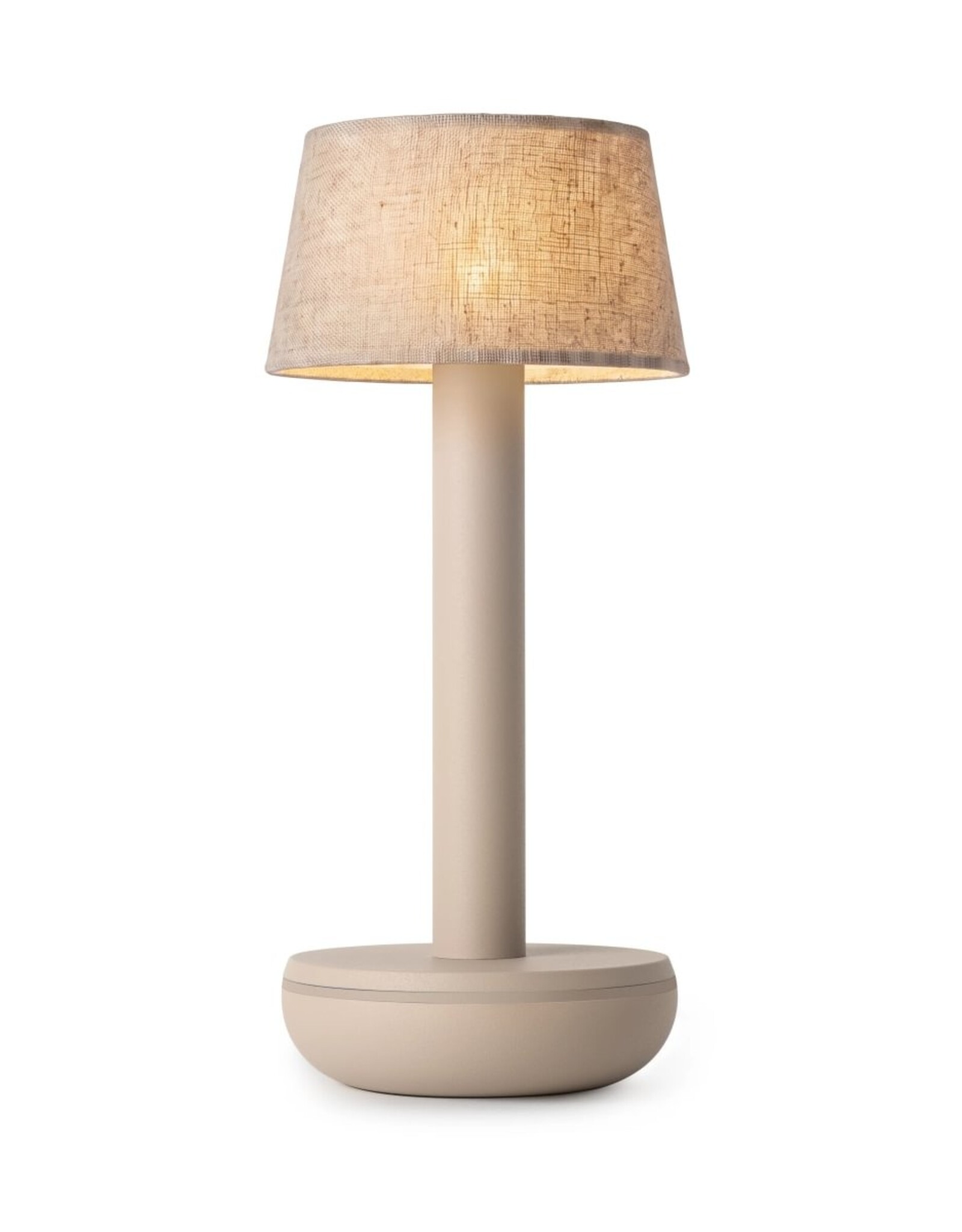 Humble Humble TWO Hospitality Table Light Beige/Beige Linen, with long burning time up till 96hrs